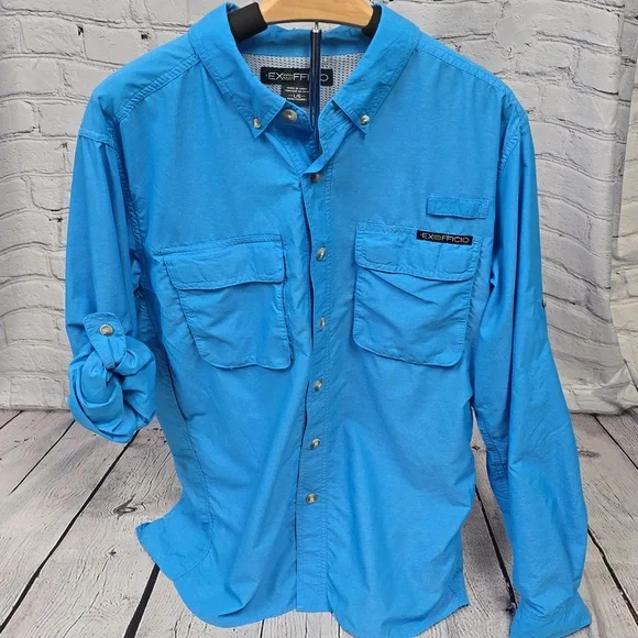 Exofficio Men's Vented Fishing/Hiking  Shirt, Size LG. - Picture 5 of 10